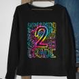 Tie Dye 2Nd Grade Typography Team Second Grade Teacher Gift Sweatshirt Gifts for Old Women