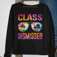 Tie Dye Class Dismissed Last Day Of School Teacher V2 Sweatshirt Gifts for Old Women