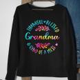 Tie Dye Thankful Blessed Kind Of A Mess One Thankful Grandma Sweatshirt Gifts for Old Women