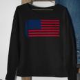 Trucker Truck Driver American Flag With Exhaust Patriotic Trucker_ V2 Sweatshirt Gifts for Old Women