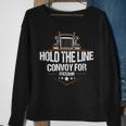 Trucker Trucker Hold The Line Convoy For Freedom Trucking Protest Sweatshirt Gifts for Old Women