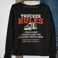 Trucker Trucker Rules Trucker Sweatshirt Gifts for Old Women