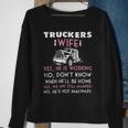Trucker Trucker Wife Shirt Not Imaginary Truckers WifeShirts Sweatshirt Gifts for Old Women