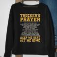 Trucker Truckers Prayer Truck Driving For A Trucker Sweatshirt Gifts for Old Women