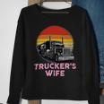 Trucker Truckers Wife Retro Truck Driver Sweatshirt Gifts for Old Women