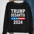 Trump Desantis 2024 Us Flag Tshirt Sweatshirt Gifts for Old Women