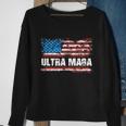 Ultra Maga Distressed United States Of America Usa Flag Sweatshirt Gifts for Old Women