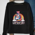 Unicorn 4Th Of July Merica Girl Rainbow Sweatshirt Gifts for Old Women