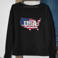 United States Of America 4Th Of July American Flag Sweatshirt Gifts for Old Women
