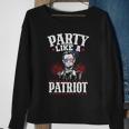 Usa Flag Design Party Like A Patriot Plus Size Shirt For Men Women And Family Sweatshirt Gifts for Old Women