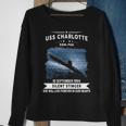 Uss Charlotte Ssn Sweatshirt Gifts for Old Women