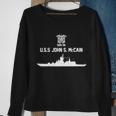 Uss John S Mccain Ddg 56 Navy Ship Emblem Sweatshirt Gifts for Old Women