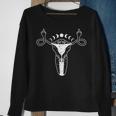 Uterus Shows Middle Finger Feminist Pro Choice Womens Rights Sweatshirt Gifts for Old Women