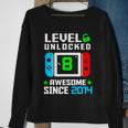 Video Game Level 8 Unlocked 8Th Birthday Sweatshirt Gifts for Old Women