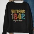 Vintage 1942 Original Parts 80Th Birthday V2 Sweatshirt Gifts for Old Women