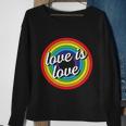 Vintage Love Is Love Rainbow Pride Month Sweatshirt Gifts for Old Women