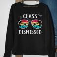 Vintage Teacher Class Dismissed Sunglasses Sunset Surfing V2 Sweatshirt Gifts for Old Women