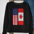 Vintage Usa Canadian Flag Sweatshirt Gifts for Old Women