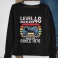 Vintage Video Gamer Birthday Level 46 Unlocked 46Th Birthday Sweatshirt Gifts for Old Women