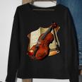 Violin And Sheet Music Sweatshirt Gifts for Old Women