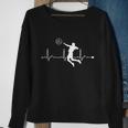 Volleyball Heartbeat Clothing Gift Boys Girls Volleyball Coach Gift Sweatshirt Gifts for Old Women