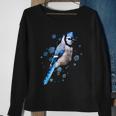 Watercolor Blue Jay Bird Artistic Animal Artsy Painting Sweatshirt Gifts for Old Women