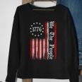 We The People 1776 Distressed Usa American Flag Tshirt Sweatshirt Gifts for Old Women