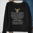 What Is A Navy Veteran Sweatshirt Gifts for Old Women