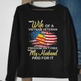 Wife Of Viet Nam Veteran Sweatshirt Gifts for Old Women