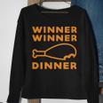 Winner Winner Chicken Dinner Funny Gaming Sweatshirt Gifts for Old Women