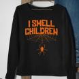 Womens I Smell Children Funny Dad Mom Teacher Halloween Costume Sweatshirt Gifts for Old Women