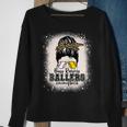 Womens Messy Bun Mom Of Both Baseball Softball Busy Raising Ballers Men Women Sweatshirt Graphic Print Unisex Gifts for Old Women Womens Messy Bun Mom Of Both Baseball Softball Busy Raising Ballers Men Women Sweatshirt Graphic Print Unisex Gifts for Old Women