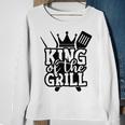 King Grill  Grilling Gift Barbecue Fathers Day Dad Bbq   V2 Sweatshirt