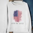 4Th Of July Usa Flag Vintage Distressed Independence Day Great Gift Sweatshirt Gifts for Old Women