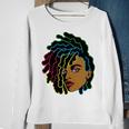 Black Woman African Afro Hair Cool Black History Month Sweatshirt Gifts for Old Women