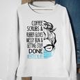 Coffee Scrubs And Rubber Gloves Messy Bun Er Tech Sweatshirt Gifts for Old Women