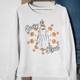 Creep It Real Vintage Ghost Pumkin Retro Groovy Sweatshirt Gifts for Old Women