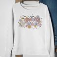 Floral Ghost Halloween Spooky Mama Cool Mom Funny Halloween Sweatshirt Gifts for Old Women