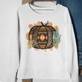 Halloween Western Aztec Leopard Pumpkin Cactus Cowgirl Rodeo Sweatshirt Gifts for Old Women