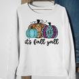 Its Fall Yall Cute Leopard Print Fall Pumpkin Autumn Sweatshirt Gifts for Old Women