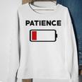 Patience Running Low V2 Sweatshirt Gifts for Old Women