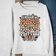 Retro Spooky Mama Floral Boho Ghost Mama Halloween Costume Sweatshirt Gifts for Old Women