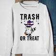 Trash Or Treat Funny Trash Panda Witch Hat Halloween Costume Sweatshirt Gifts for Old Women