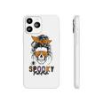 Spooky Mama Skull Halloween Womens Messy Bun Witch Phonecase iPhone