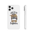 Womens Funny Captain Wife Dibs On The Captain Saying Cute Messy Bun Phonecase iPhone