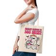 Groovy Pink Ribbon Mom Breast Cancer Is Boo Sheet Halloween V2 Tote Bag