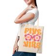 Kids Five Is A Vibe Groovy 5Th Birthday Theme Fifth Bday Flower Tote Bag