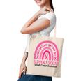 Rainbow Support Squad Breast Cancer Awareness Pink Ribbon Tote Bag