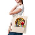 Trick Or Teach Halloween Teacher Leopard Women Teachers Gift Tote Bag