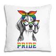 Cute Dog Lover Puppy Owner Beagle Mom Dad Gay Lesbian Lgbt Pillow